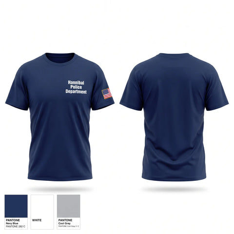 Old School Cotton Feel Shirt, Hannibal Police Department, Police, Teamtime, Team time, sublimation, custom sports apparel, team uniforms, spirit wear, spiritwear, sports uniforms, custom shirts, team store, custom team store, fundraiser sports, apparel fundraiser