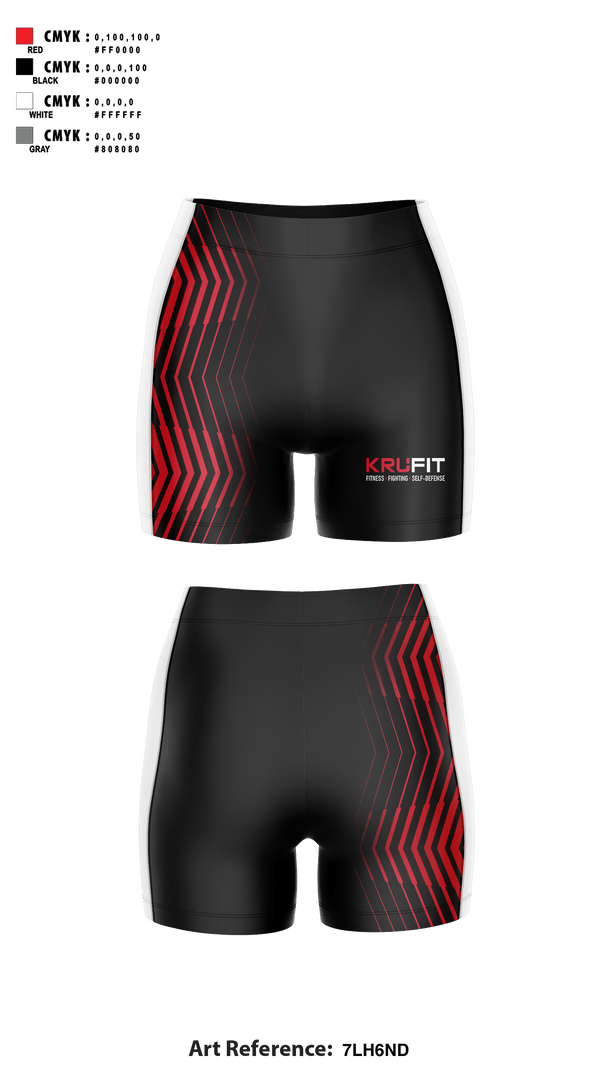 Womens Compression Shorts, KruFit, , Teamtime, Team time, sublimation, custom sports apparel, team uniforms, spirit wear, spiritwear, sports uniforms, custom shirts, team store, custom team store, fundraiser sports, apparel fundraiser