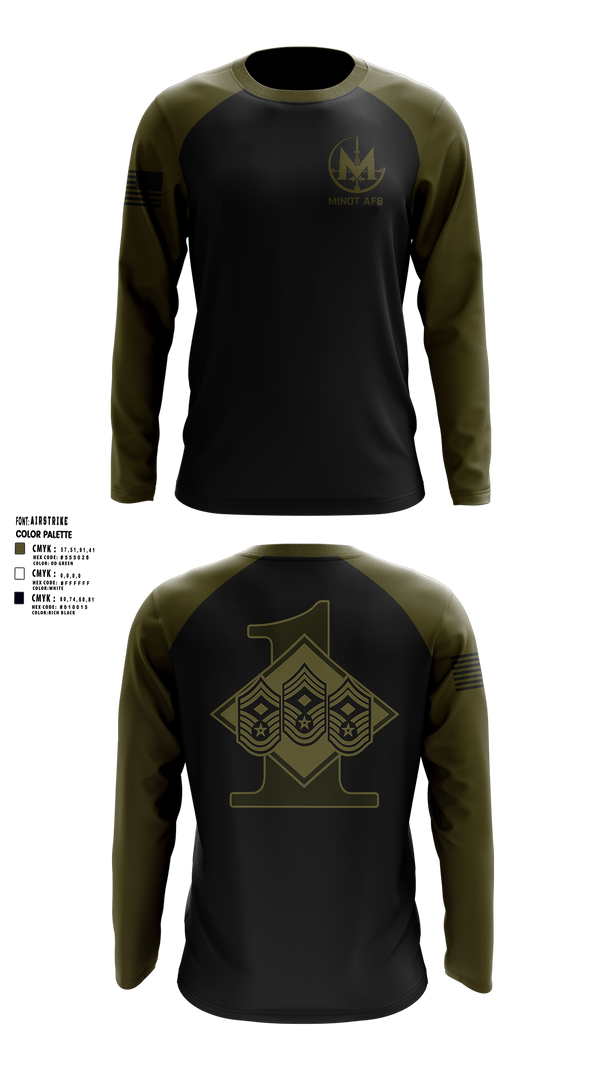 Long Sleeve Performance Shirt, 5 FSSMinot First Sergeants, Air Force, Teamtime, Team time, sublimation, custom sports apparel, team uniforms, spirit wear, spiritwear, sports uniforms, custom shirts, team store, custom team store, fundraiser sports, apparel fundraiser