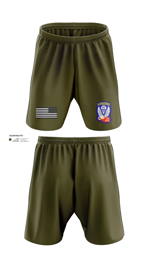 Athletic Shorts With Pockets, 1st Battalion 503rd Infantry Regiment, , Teamtime, Team time, sublimation, custom sports apparel, team uniforms, spirit wear, spiritwear, sports uniforms, custom shirts, team store, custom team store, fundraiser sports, apparel fundraiser