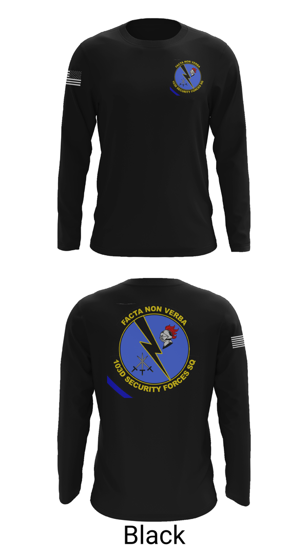 Long Sleeve Performance Shirt, 103d SECURITY FORCES SQUADRON, , Teamtime, Team time, sublimation, custom sports apparel, team uniforms, spirit wear, spiritwear, sports uniforms, custom shirts, team store, custom team store, fundraiser sports, apparel fundraiser
