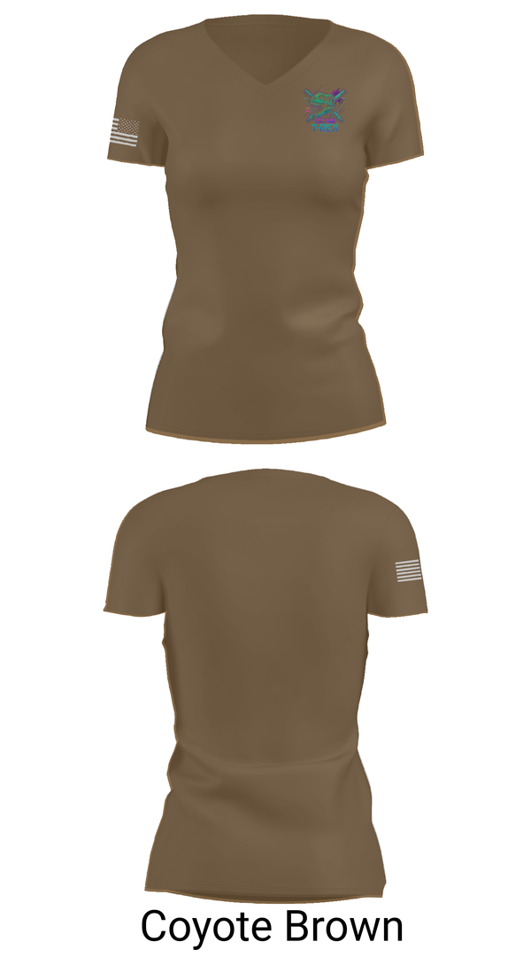 Womens Short Sleeve Vneck Shirt, 130 FAB, Army, Teamtime, Team time, sublimation, custom sports apparel, team uniforms, spirit wear, spiritwear, sports uniforms, custom shirts, team store, custom team store, fundraiser sports, apparel fundraiser