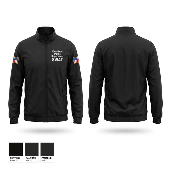 Windbreaker, Ketchikan Police Department SWAT, Police, Teamtime, Team time, sublimation, custom sports apparel, team uniforms, spirit wear, spiritwear, sports uniforms, custom shirts, team store, custom team store, fundraiser sports, apparel fundraiser