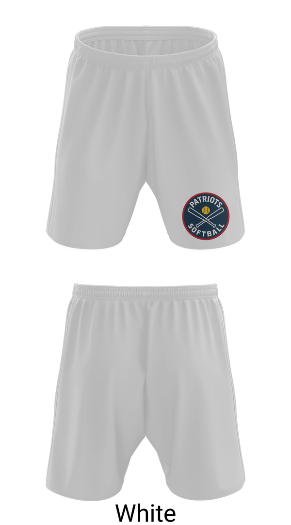 Athletic Shorts With Pockets, American Legion Post 10 Patriots, Softball, Teamtime, Team time, sublimation, custom sports apparel, team uniforms, spirit wear, spiritwear, sports uniforms, custom shirts, team store, custom team store, fundraiser sports, apparel fundraiser
