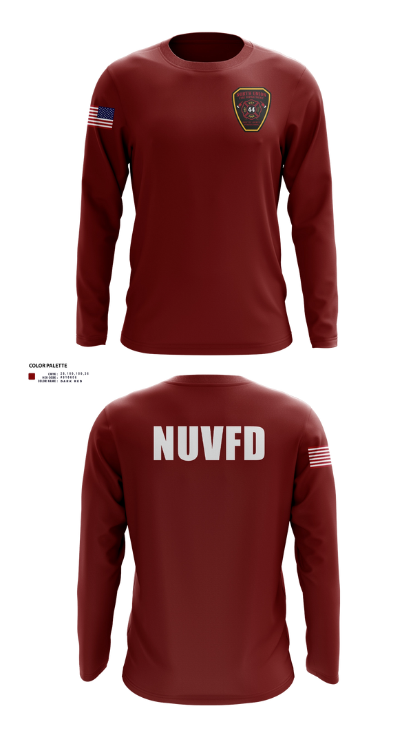 Long Sleeve Performance Shirt, North Union TWP VFD, Fire Department, Teamtime, Team time, sublimation, custom sports apparel, team uniforms, spirit wear, spiritwear, sports uniforms, custom shirts, team store, custom team store, fundraiser sports, apparel fundraiser