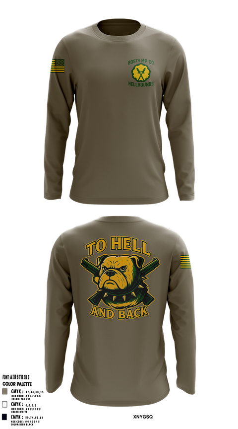 Long Sleeve Performance Shirt, 805th military police company, , Teamtime, Team time, sublimation, custom sports apparel, team uniforms, spirit wear, spiritwear, sports uniforms, custom shirts, team store, custom team store, fundraiser sports, apparel fundraiser
