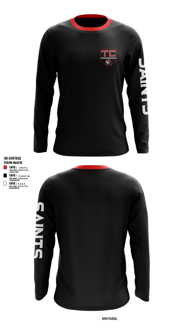 Long Sleeve Performance Shirt, Tri County Saints, Ice Hockey, Teamtime, Team time, sublimation, custom sports apparel, team uniforms, spirit wear, spiritwear, sports uniforms, custom shirts, team store, custom team store, fundraiser sports, apparel fundraiser