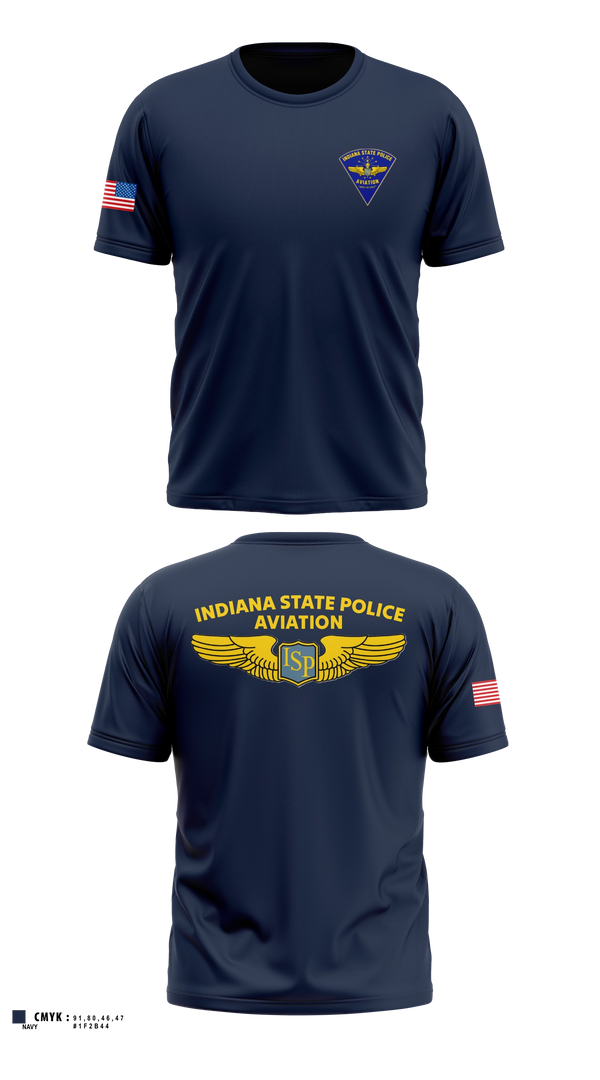 Short Sleeve Performance Shirt, Indiana State Police Aviation Unit, Police, Teamtime, Team time, sublimation, custom sports apparel, team uniforms, spirit wear, spiritwear, sports uniforms, custom shirts, team store, custom team store, fundraiser sports, apparel fundraiser