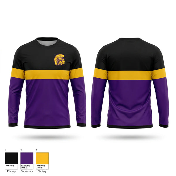 Long Sleeve Performance Shirt, Trojans, Men's Basketball, Teamtime, Team time, sublimation, custom sports apparel, team uniforms, spirit wear, spiritwear, sports uniforms, custom shirts, team store, custom team store, fundraiser sports, apparel fundraiser