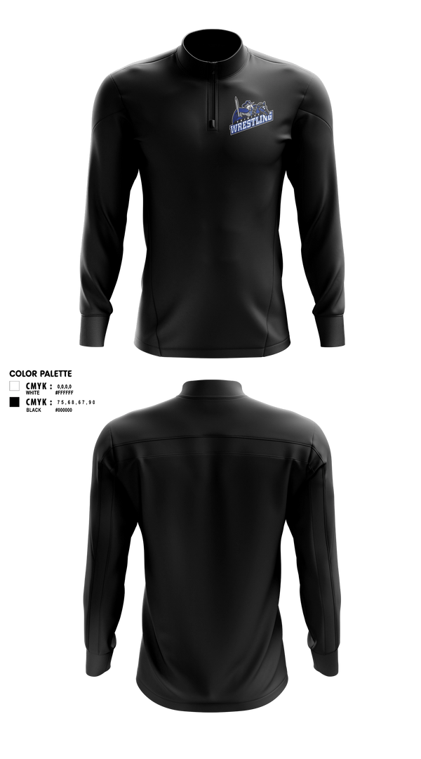 Quarter Zip Jacket, Trinity High School Wrestling, Wrestling, Teamtime, Team time, sublimation, custom sports apparel, team uniforms, spirit wear, spiritwear, sports uniforms, custom shirts, team store, custom team store, fundraiser sports, apparel fundraiser