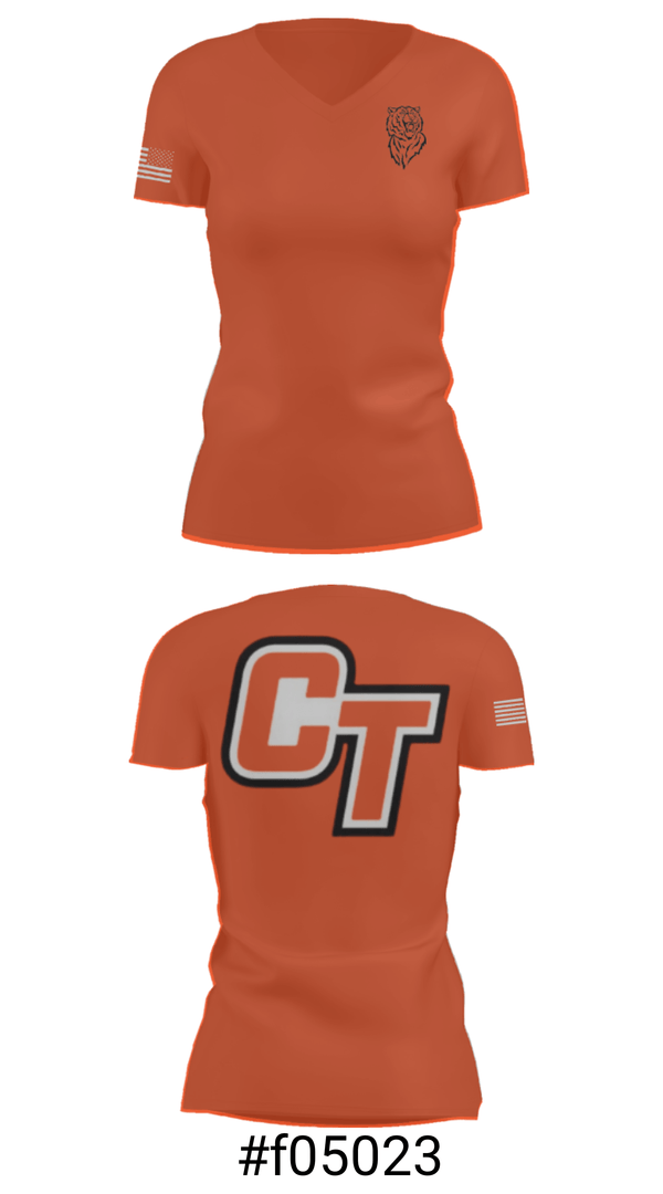 Women's Short Sleeve Vneck Shirt, Cape Girardeau Central High School Wrestling, Wrestling, Teamtime, Team time, sublimation, custom sports apparel, team uniforms, spirit wear, spiritwear, sports uniforms, custom shirts, team store, custom team store, fundraiser sports, apparel fundraiser