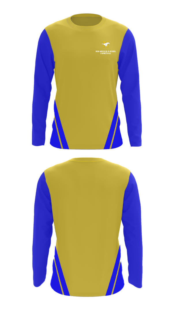 Long Sleeve Performance Shirt, Norwood High School Basketball, Women's Basketball, Teamtime, Team time, sublimation, custom sports apparel, team uniforms, spirit wear, spiritwear, sports uniforms, custom shirts, team store, custom team store, fundraiser sports, apparel fundraiser