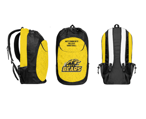Gear Bag, Mott Community College Basketball, Men's Basketball, Teamtime, Team time, sublimation, custom sports apparel, team uniforms, spirit wear, spiritwear, sports uniforms, custom shirts, team store, custom team store, fundraiser sports, apparel fundraiser