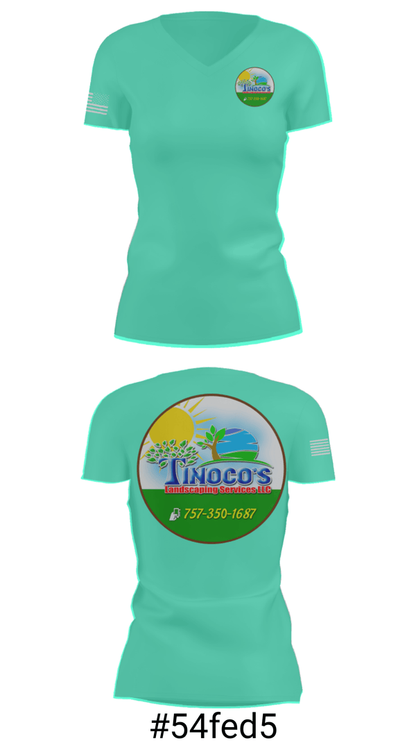 Women's Short Sleeve Vneck Shirt, Tinoco’s Services, , Teamtime, Team time, sublimation, custom sports apparel, team uniforms, spirit wear, spiritwear, sports uniforms, custom shirts, team store, custom team store, fundraiser sports, apparel fundraiser