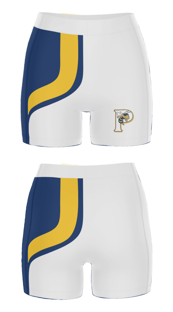 Women's Compression Shorts, Pelham City Middle School, Spirit Store, Teamtime, Team time, sublimation, custom sports apparel, team uniforms, spirit wear, spiritwear, sports uniforms, custom shirts, team store, custom team store, fundraiser sports, apparel fundraiser