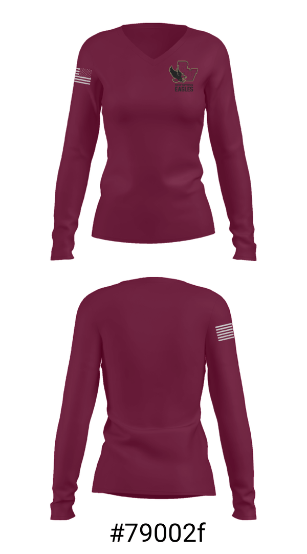 Women's Long Sleeve Vneck Shirt, Bishop Watterson High School Basketball, Women's Basketball, Teamtime, Team time, sublimation, custom sports apparel, team uniforms, spirit wear, spiritwear, sports uniforms, custom shirts, team store, custom team store, fundraiser sports, apparel fundraiser