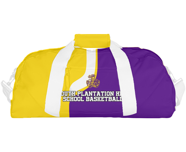 Duffle Bag, South Plantation High School Basketball, Women's Basketball, Teamtime, Team time, sublimation, custom sports apparel, team uniforms, spirit wear, spiritwear, sports uniforms, custom shirts, team store, custom team store, fundraiser sports, apparel fundraiser
