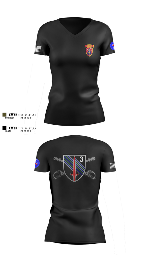Womens Short Sleeve Vneck Shirt, 5th SFAB, Army, Teamtime, Team time, sublimation, custom sports apparel, team uniforms, spirit wear, spiritwear, sports uniforms, custom shirts, team store, custom team store, fundraiser sports, apparel fundraiser