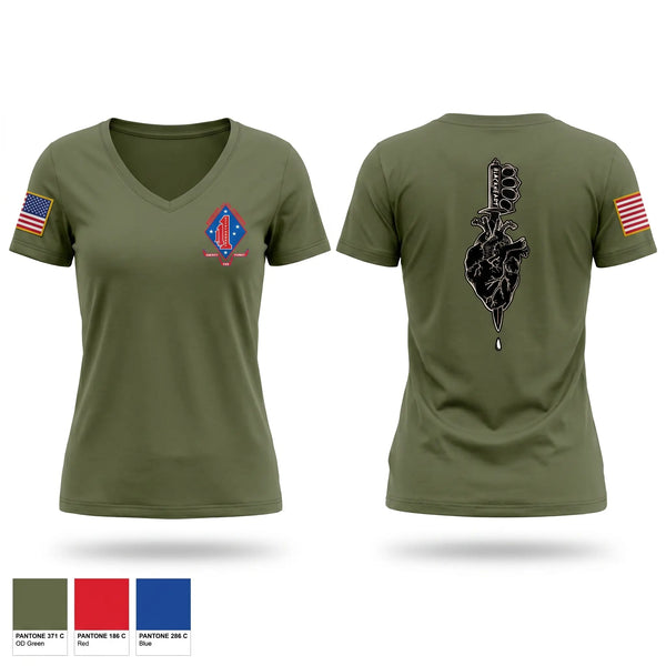 Womens Short Sleeve Vneck Shirt, V11, Marines, Teamtime, Team time, sublimation, custom sports apparel, team uniforms, spirit wear, spiritwear, sports uniforms, custom shirts, team store, custom team store, fundraiser sports, apparel fundraiser