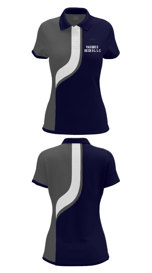 Women's Short Sleeve Performance Polo, Vazquez Decks LLC, , Teamtime, Team time, sublimation, custom sports apparel, team uniforms, spirit wear, spiritwear, sports uniforms, custom shirts, team store, custom team store, fundraiser sports, apparel fundraiser