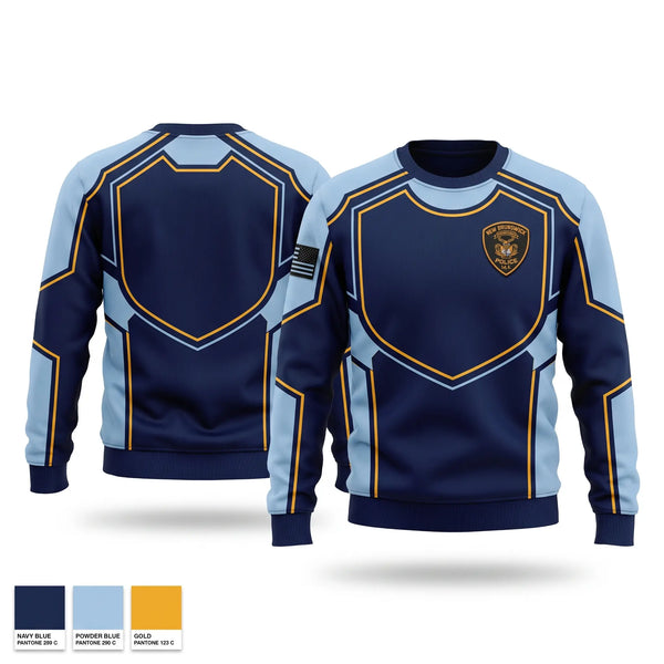 Crew Neck Sweatshirt, New Brunswick Police Department, Police, Teamtime, Team time, sublimation, custom sports apparel, team uniforms, spirit wear, spiritwear, sports uniforms, custom shirts, team store, custom team store, fundraiser sports, apparel fundraiser
