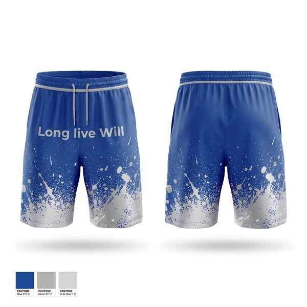 Athletic Shorts With Pockets, Long live Will, Men's Basketball, Teamtime, Team time, sublimation, custom sports apparel, team uniforms, spirit wear, spiritwear, sports uniforms, custom shirts, team store, custom team store, fundraiser sports, apparel fundraiser