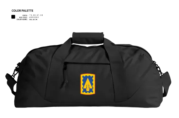 Duffle Bag, 108th Air Defense Artillery Brigade, Army, Teamtime, Team time, sublimation, custom sports apparel, team uniforms, spirit wear, spiritwear, sports uniforms, custom shirts, team store, custom team store, fundraiser sports, apparel fundraiser