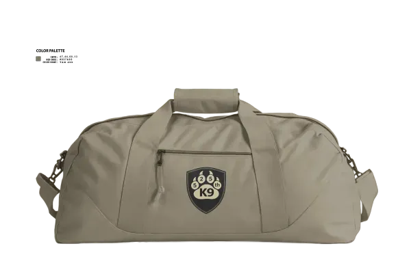 Duffle Bag, 525th MWD DET, Army, Teamtime, Team time, sublimation, custom sports apparel, team uniforms, spirit wear, spiritwear, sports uniforms, custom shirts, team store, custom team store, fundraiser sports, apparel fundraiser