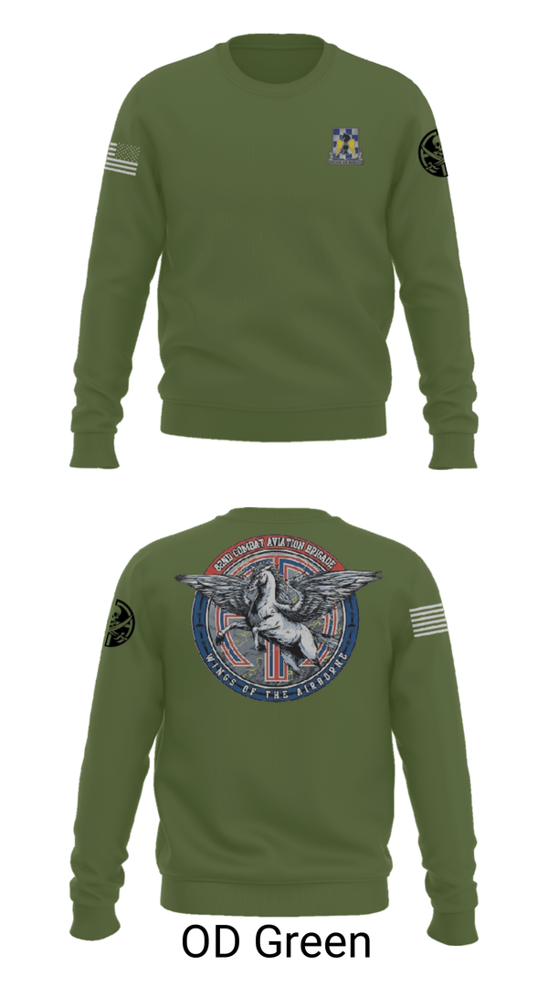 Crew Neck Sweatshirt, , Army, Teamtime, Team time, sublimation, custom sports apparel, team uniforms, spirit wear, spiritwear, sports uniforms, custom shirts, team store, custom team store, fundraiser sports, apparel fundraiser