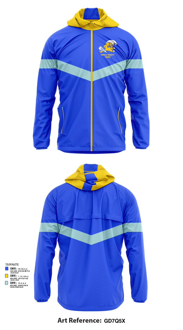Windbreaker, Tupelo Varsity Cheer, Cheer, Teamtime, Team time, sublimation, custom sports apparel, team uniforms, spirit wear, spiritwear, sports uniforms, custom shirts, team store, custom team store, fundraiser sports, apparel fundraiser