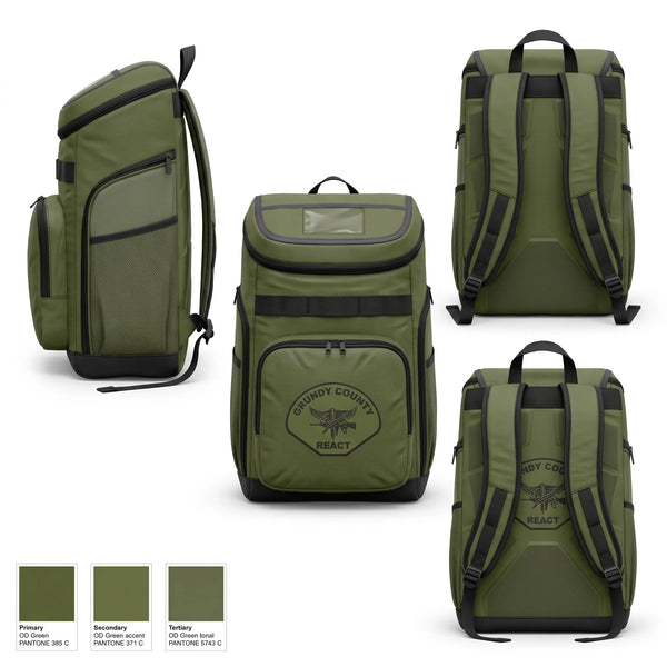 Gear Bag, Grundy County REACT, Police, Teamtime, Team time, sublimation, custom sports apparel, team uniforms, spirit wear, spiritwear, sports uniforms, custom shirts, team store, custom team store, fundraiser sports, apparel fundraiser