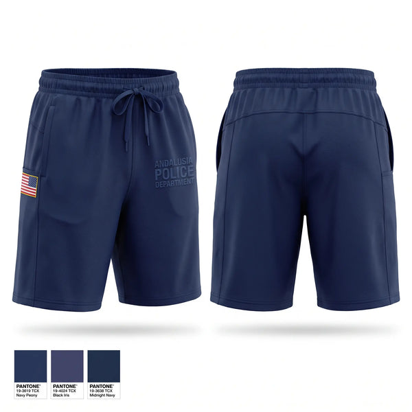 Athletic Shorts With Pockets, Andalusia Police Department, Police, Teamtime, Team time, sublimation, custom sports apparel, team uniforms, spirit wear, spiritwear, sports uniforms, custom shirts, team store, custom team store, fundraiser sports, apparel fundraiser