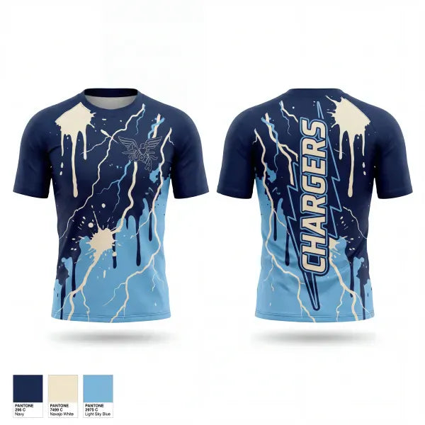 Short Sleeve Performance Shirt, Ansonia Chargers, Track & Field, Teamtime, Team time, sublimation, custom sports apparel, team uniforms, spirit wear, spiritwear, sports uniforms, custom shirts, team store, custom team store, fundraiser sports, apparel fundraiser