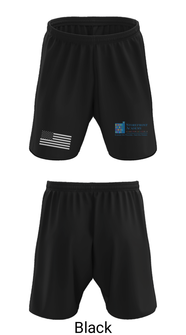 Athletic Shorts With Pockets, Storefront Academy Harlem Charter School, Spirit Store, Teamtime, Team time, sublimation, custom sports apparel, team uniforms, spirit wear, spiritwear, sports uniforms, custom shirts, team store, custom team store, fundraiser sports, apparel fundraiser