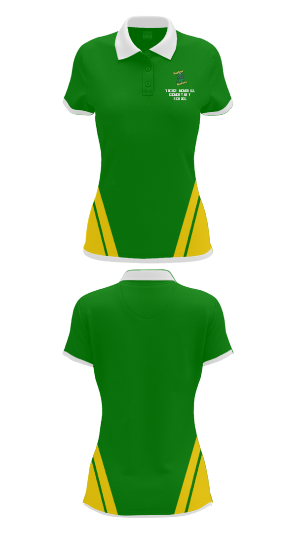 Women's Short Sleeve Performance Polo, Tucker Memorial Elementary School, Spirit Store, Teamtime, Team time, sublimation, custom sports apparel, team uniforms, spirit wear, spiritwear, sports uniforms, custom shirts, team store, custom team store, fundraiser sports, apparel fundraiser