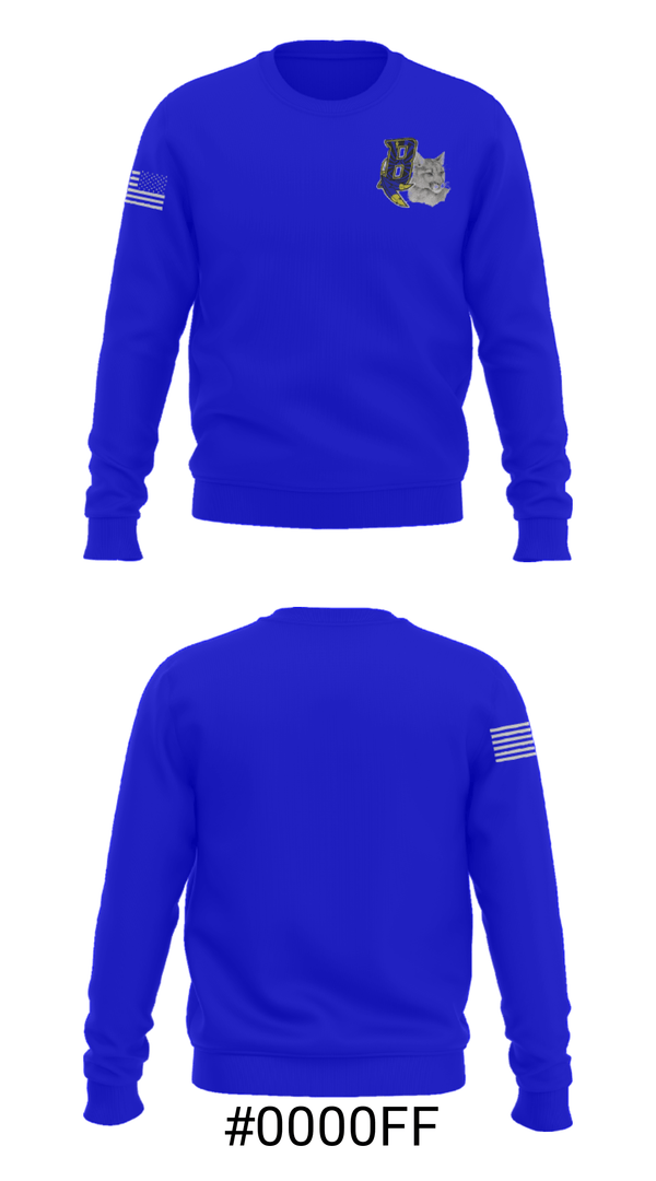 Crew Neck Sweatshirt, Baboquivari High School Basketball, Men's Basketball, Teamtime, Team time, sublimation, custom sports apparel, team uniforms, spirit wear, spiritwear, sports uniforms, custom shirts, team store, custom team store, fundraiser sports, apparel fundraiser