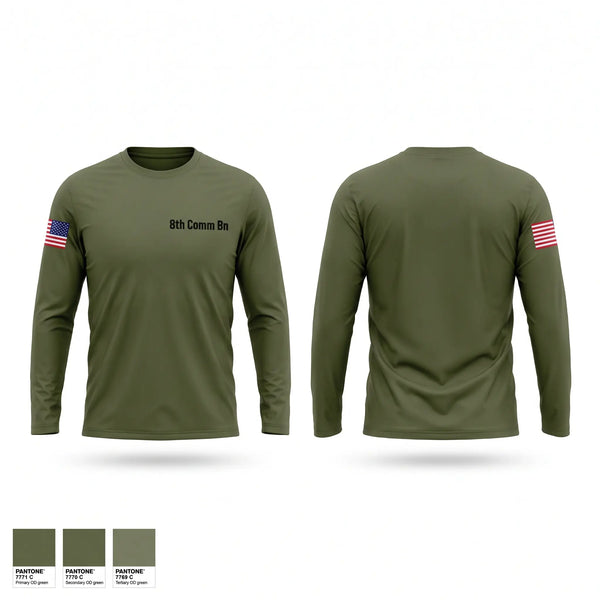 Long Sleeve Performance Shirt, 8th Comm Bn, Marines, Teamtime, Team time, sublimation, custom sports apparel, team uniforms, spirit wear, spiritwear, sports uniforms, custom shirts, team store, custom team store, fundraiser sports, apparel fundraiser
