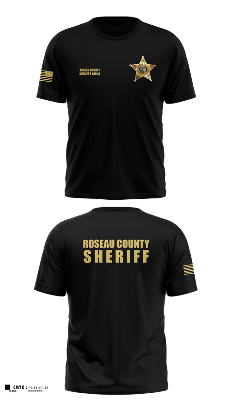 Old School Cotton Feel Shirt, Roseau County Sheriff’s Office, Police, Teamtime, Team time, sublimation, custom sports apparel, team uniforms, spirit wear, spiritwear, sports uniforms, custom shirts, team store, custom team store, fundraiser sports, apparel fundraiser