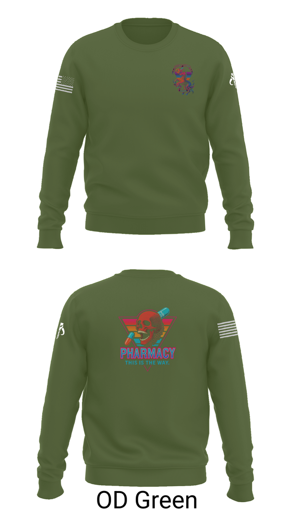 Crew Neck Sweatshirt, , Army, Teamtime, Team time, sublimation, custom sports apparel, team uniforms, spirit wear, spiritwear, sports uniforms, custom shirts, team store, custom team store, fundraiser sports, apparel fundraiser