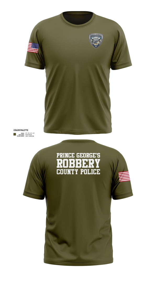 Short Sleeve Performance Shirt, Prince George's County Police Robbery Unit, Police, Teamtime, Team time, sublimation, custom sports apparel, team uniforms, spirit wear, spiritwear, sports uniforms, custom shirts, team store, custom team store, fundraiser sports, apparel fundraiser