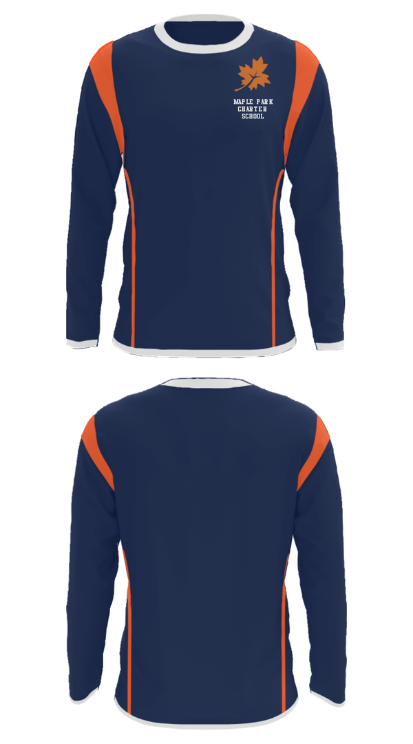 Long Sleeve Performance Shirt, Maple Park Charter School, Spirit Store, Teamtime, Team time, sublimation, custom sports apparel, team uniforms, spirit wear, spiritwear, sports uniforms, custom shirts, team store, custom team store, fundraiser sports, apparel fundraiser