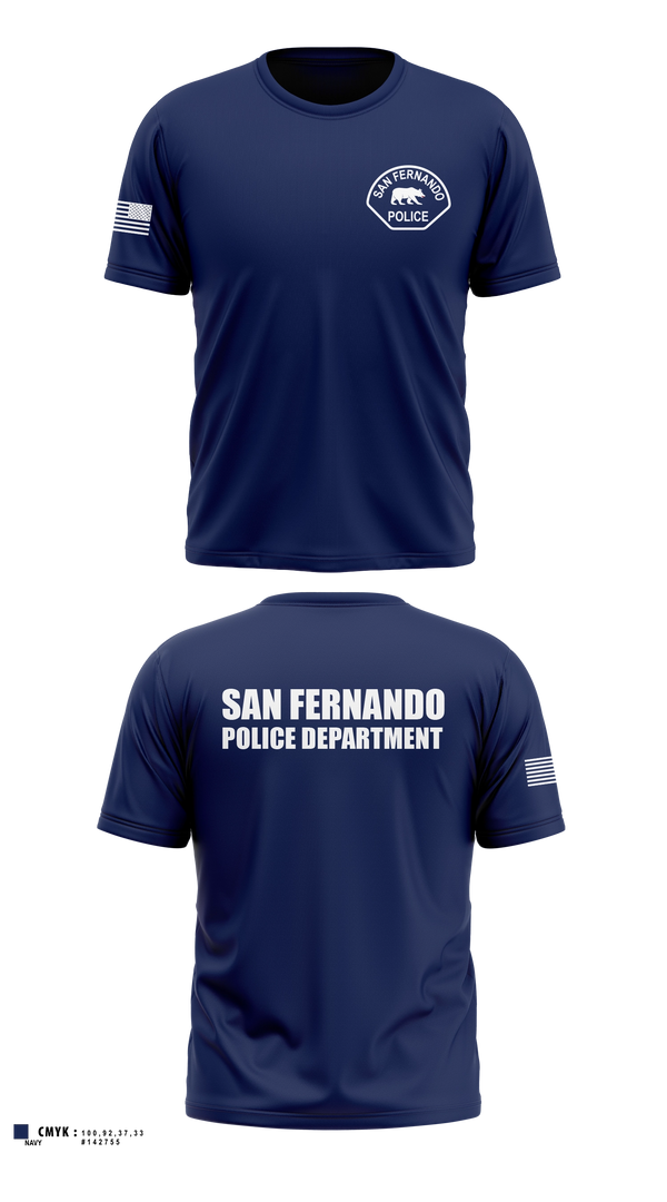 Old School Cotton Feel Shirt, San Fernando Police Department, Police, Teamtime, Team time, sublimation, custom sports apparel, team uniforms, spirit wear, spiritwear, sports uniforms, custom shirts, team store, custom team store, fundraiser sports, apparel fundraiser