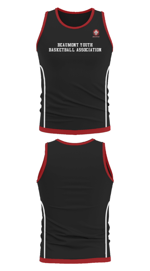 Tank Top, Beaumont Youth Basketball Association, Men's Basketball, Teamtime, Team time, sublimation, custom sports apparel, team uniforms, spirit wear, spiritwear, sports uniforms, custom shirts, team store, custom team store, fundraiser sports, apparel fundraiser