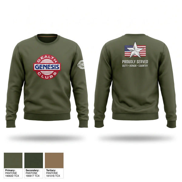 Crew Neck Sweatshirt, Genesis Health Clubs, , Teamtime, Team time, sublimation, custom sports apparel, team uniforms, spirit wear, spiritwear, sports uniforms, custom shirts, team store, custom team store, fundraiser sports, apparel fundraiser
