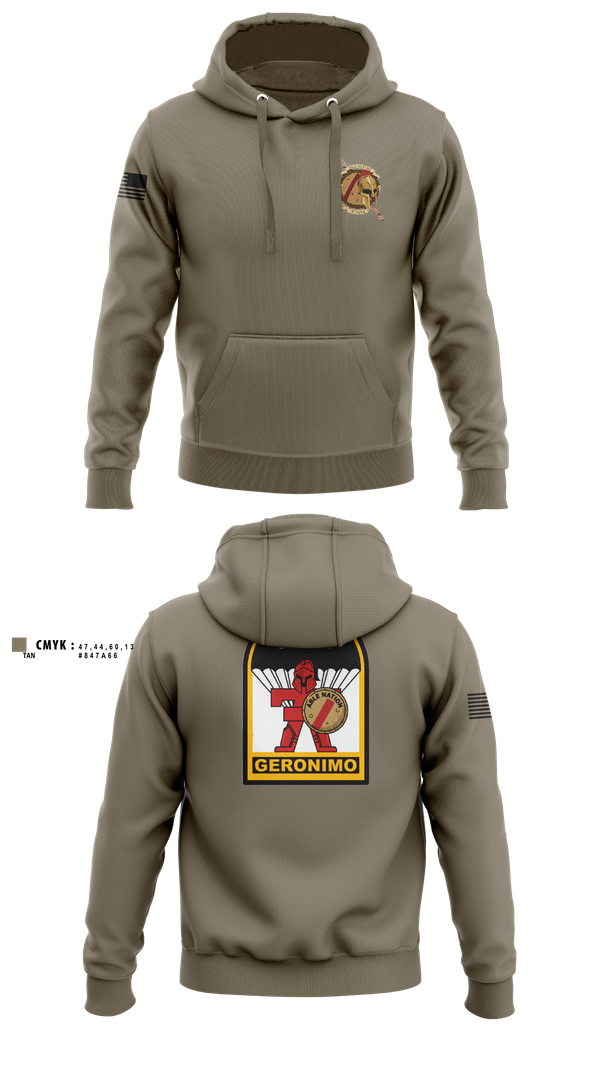 Hoodie, 3-509th Parachute Infantry BN Able Nation, , Teamtime, Team time, sublimation, custom sports apparel, team uniforms, spirit wear, spiritwear, sports uniforms, custom shirts, team store, custom team store, fundraiser sports, apparel fundraiser