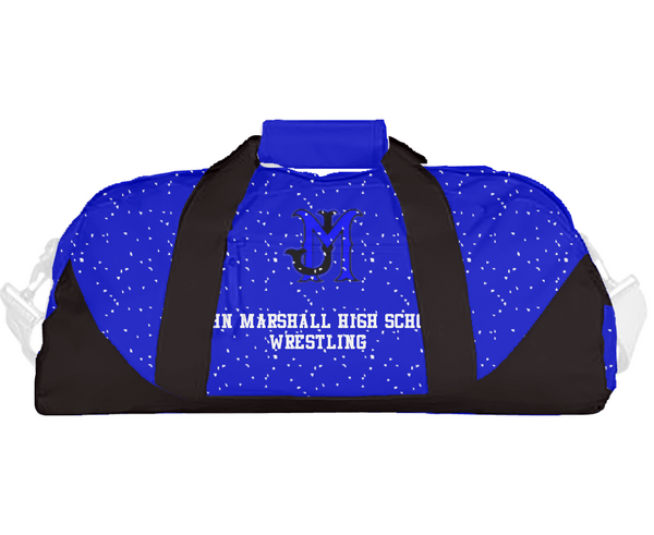 Duffle Bag, John Marshall High School Wrestling, Wrestling, Teamtime, Team time, sublimation, custom sports apparel, team uniforms, spirit wear, spiritwear, sports uniforms, custom shirts, team store, custom team store, fundraiser sports, apparel fundraiser