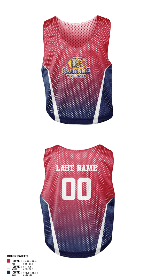 Mens Lacrosse Pinnie, Clarksville Wildcats, Men's Lacrosse, Teamtime, Team time, sublimation, custom sports apparel, team uniforms, spirit wear, spiritwear, sports uniforms, custom shirts, team store, custom team store, fundraiser sports, apparel fundraiser