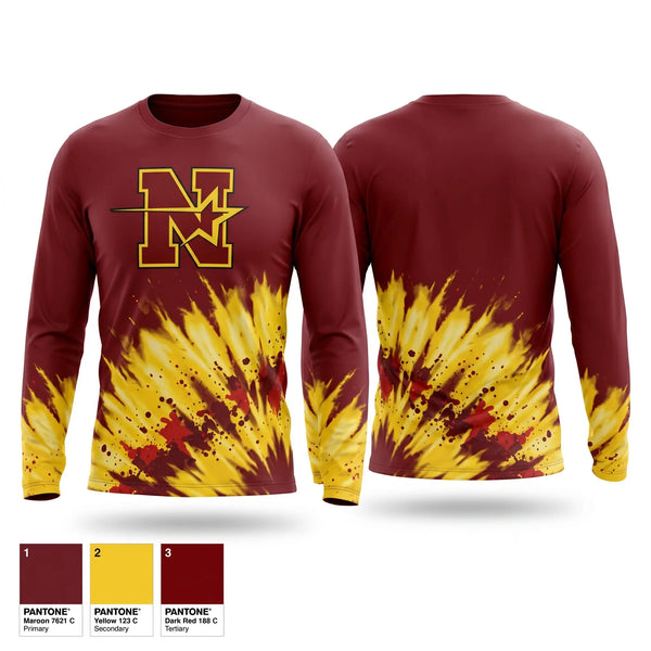 Long Sleeve Performance Shirt, North Middle School Cross Country, Cross Country, Teamtime, Team time, sublimation, custom sports apparel, team uniforms, spirit wear, spiritwear, sports uniforms, custom shirts, team store, custom team store, fundraiser sports, apparel fundraiser