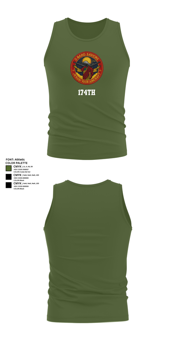 Tank Top, 174th, , Teamtime, Team time, sublimation, custom sports apparel, team uniforms, spirit wear, spiritwear, sports uniforms, custom shirts, team store, custom team store, fundraiser sports, apparel fundraiser