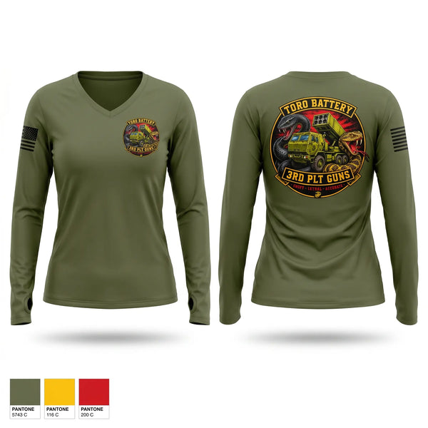 Womens Long Sleeve Vneck Shirt, 1/11 Tango, Marines, Teamtime, Team time, sublimation, custom sports apparel, team uniforms, spirit wear, spiritwear, sports uniforms, custom shirts, team store, custom team store, fundraiser sports, apparel fundraiser